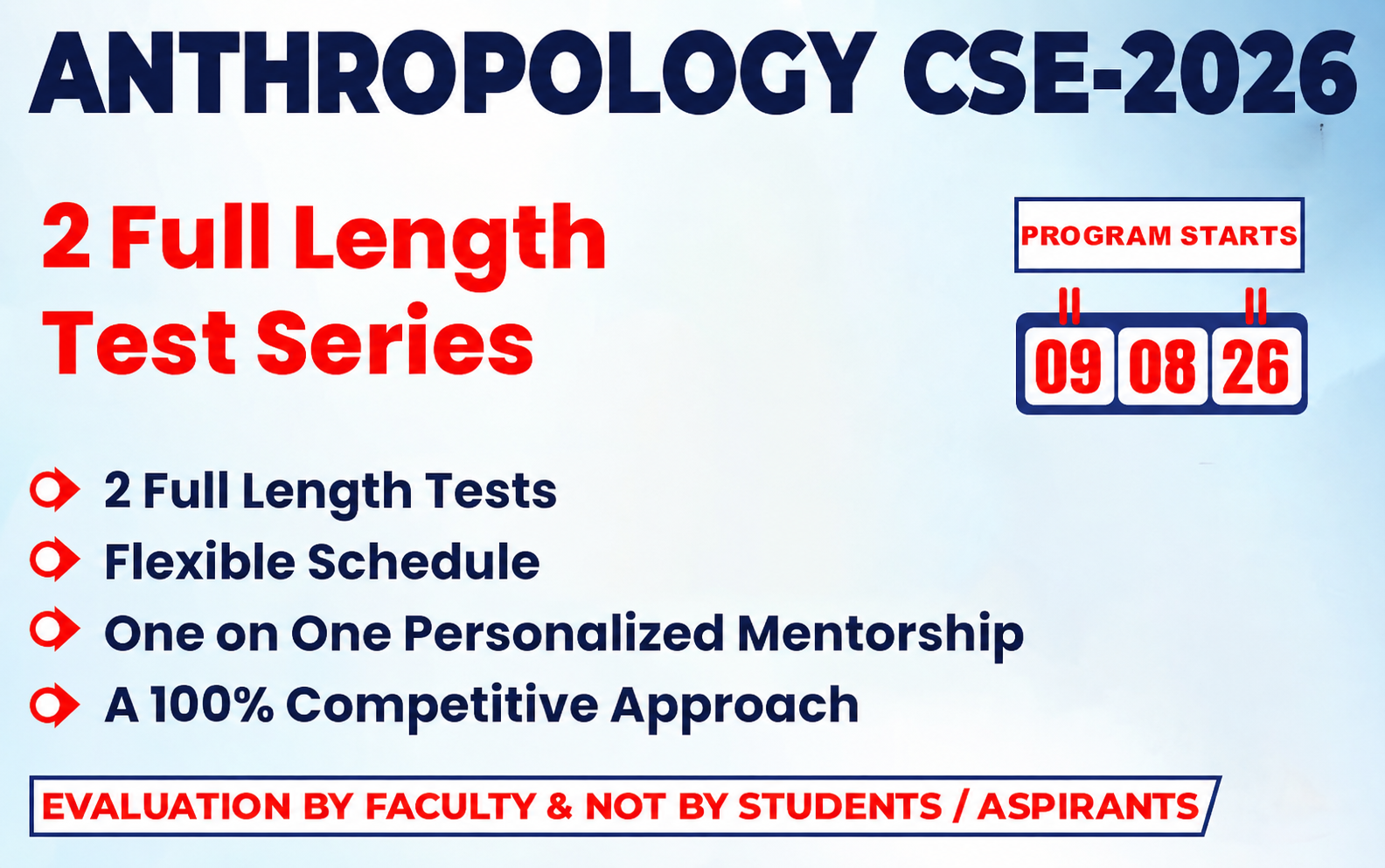 Anthropology Test Series CSE-2026 ( 2 Full Length)
