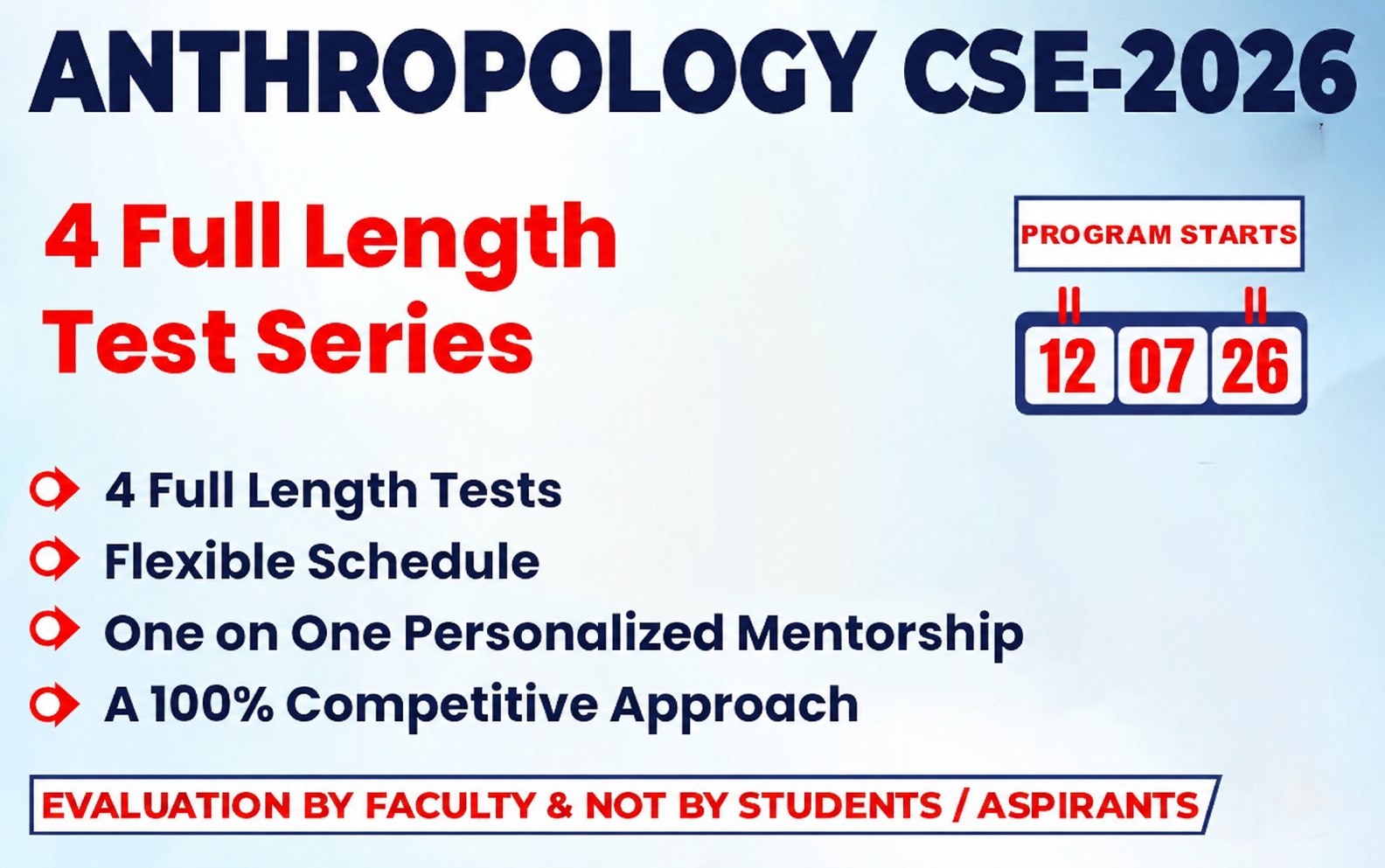 Anthropology Test Series CSE-2026 ( 4 Full Length)