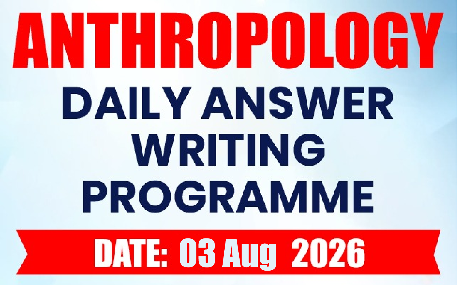 DAWP Anthropology Optional (OFFLINE / ONLINE )
