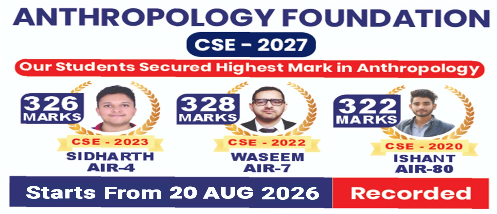 Anthropology Foundation CSE-2027 (RECORDED) (20 August 2026)