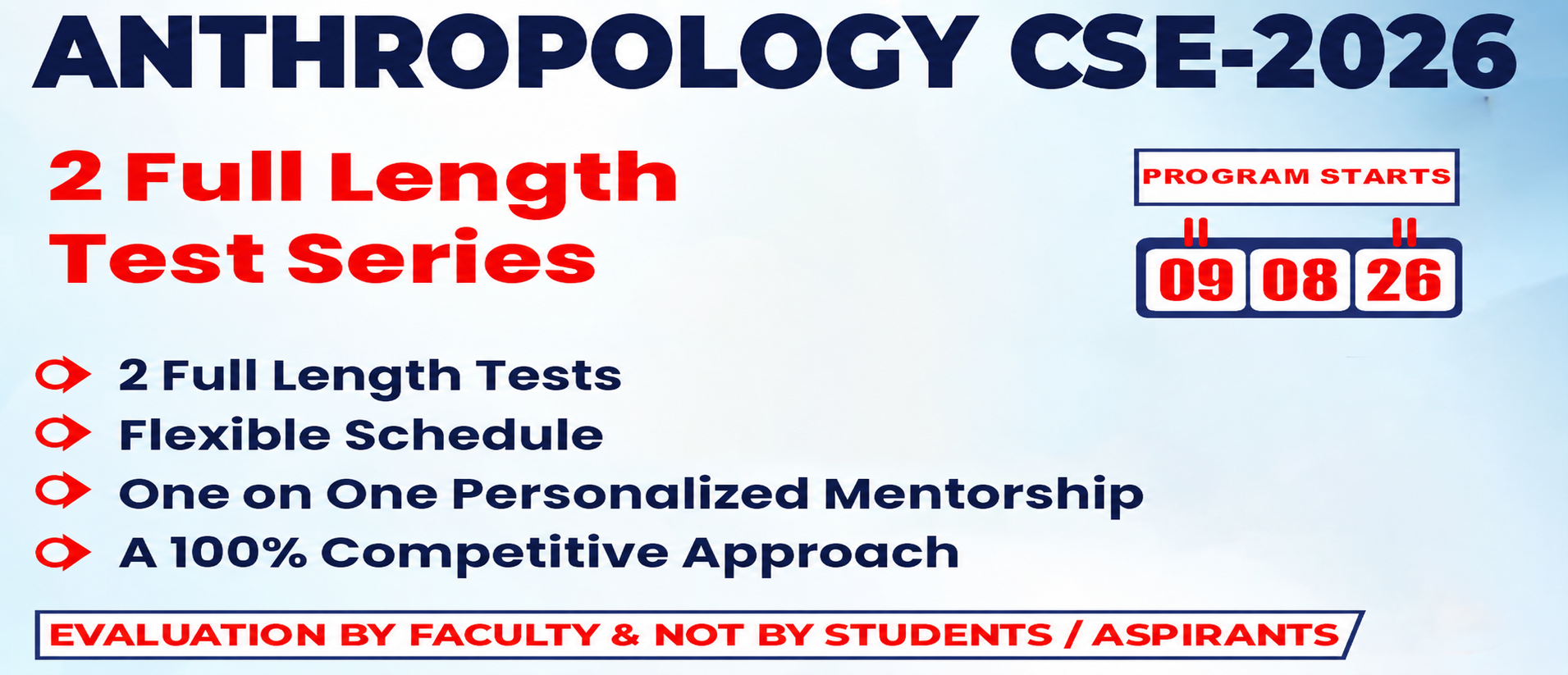Anthropology Test Series CSE-2026 ( 2 Full Length)