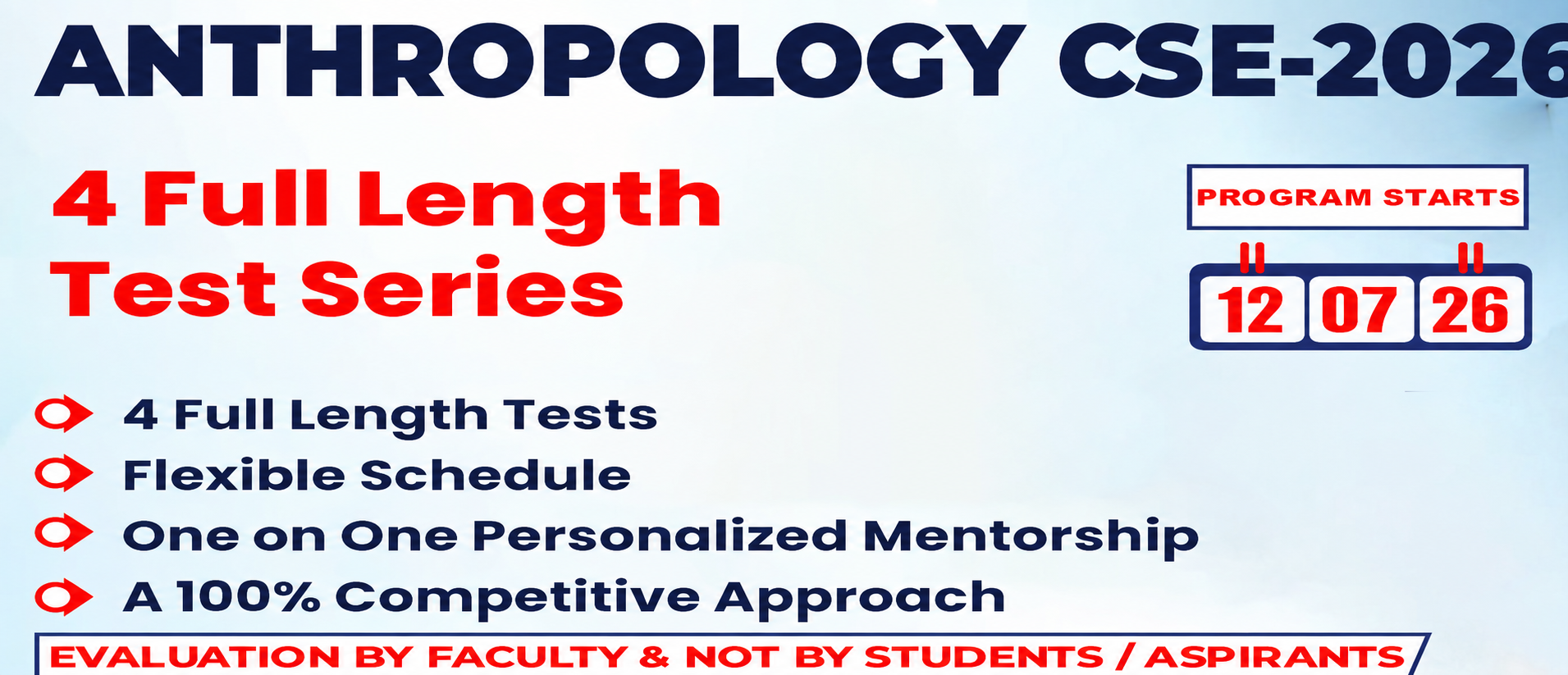 Anthropology Test Series CSE-2026 ( 4 Full Length)