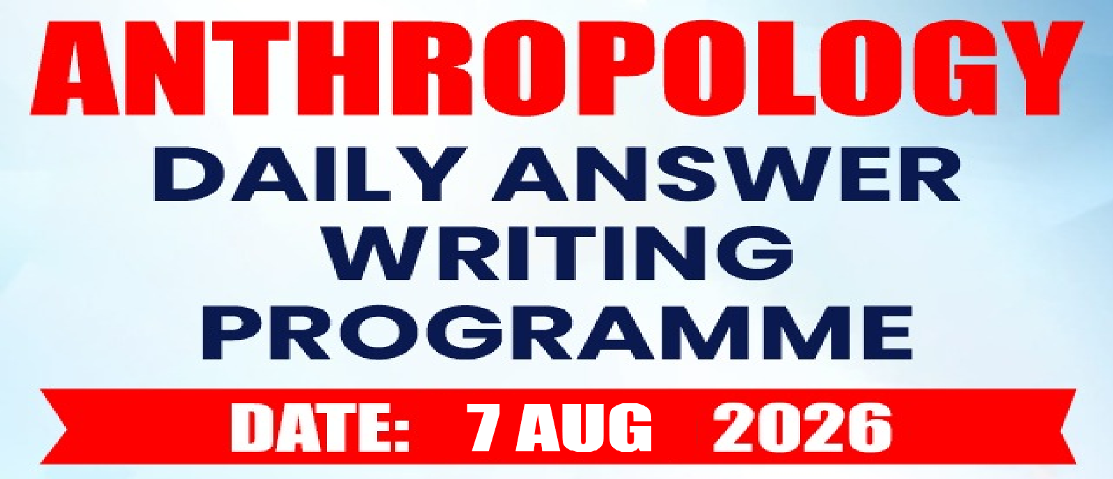DAWP Anthropology Optional (OFFLINE / ONLINE )