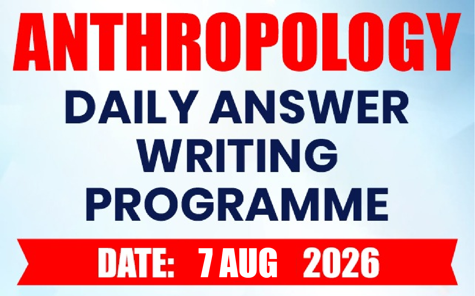 DAWP Anthropology Optional (OFFLINE / ONLINE )