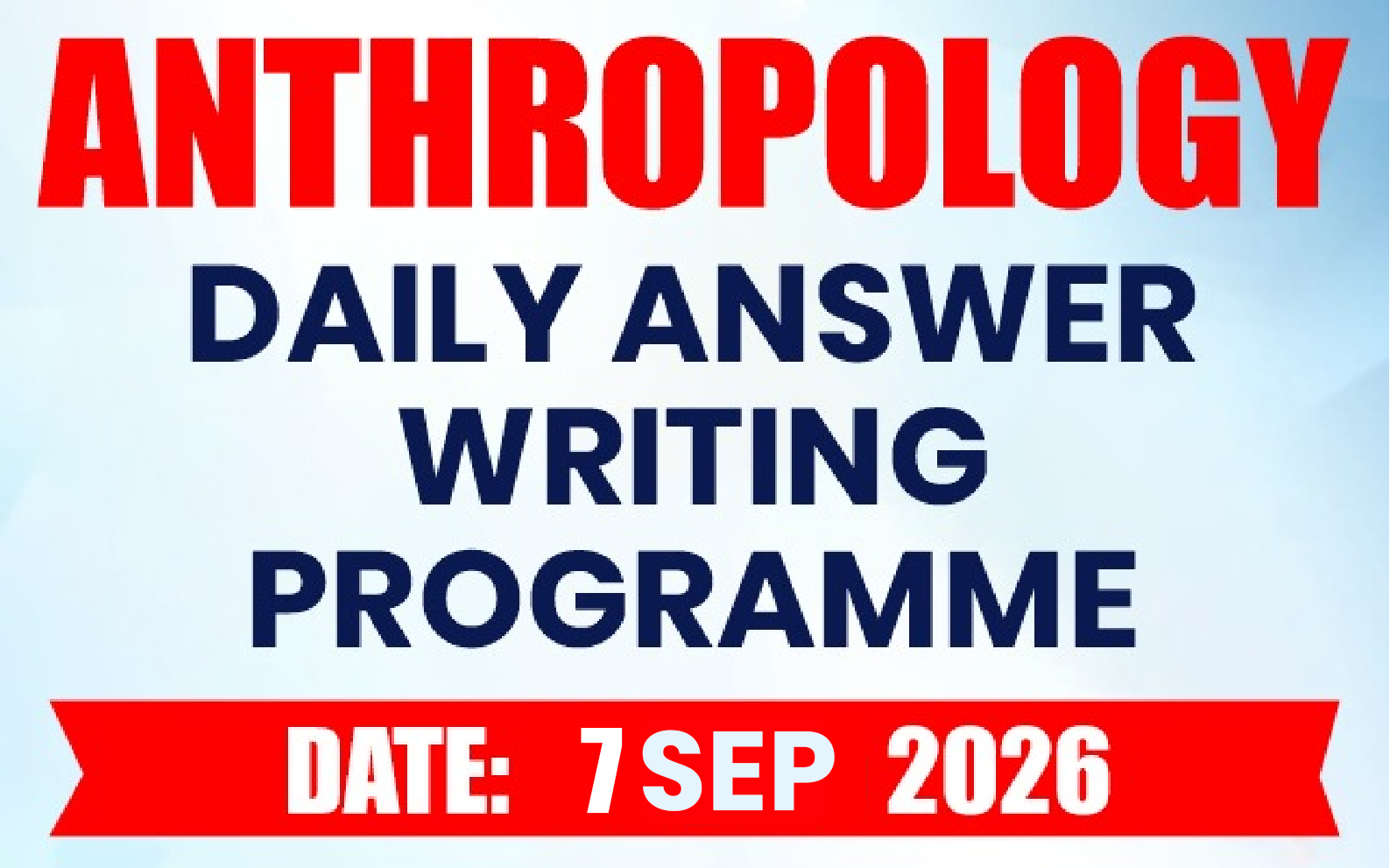 DAWP Anthropology Optional (OFFLINE / ONLINE )