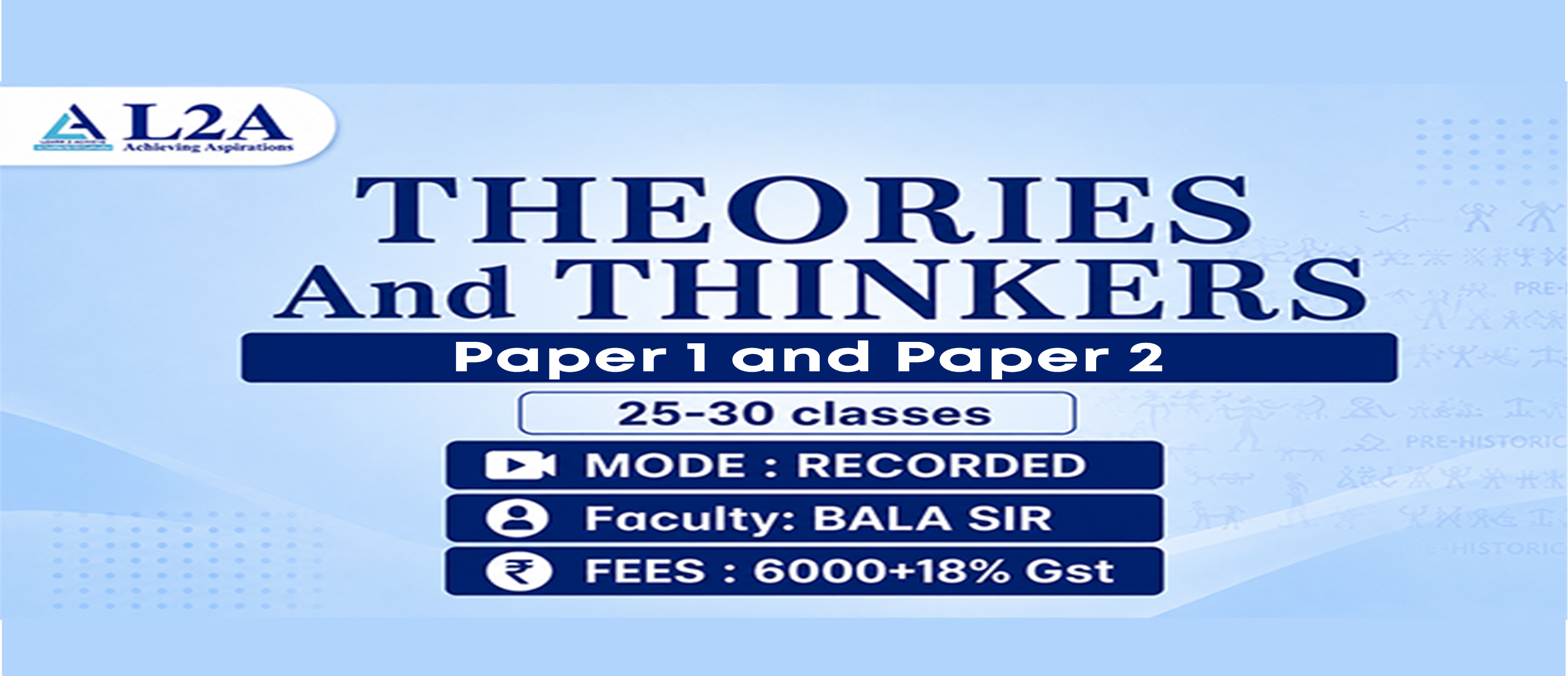 Only THEORIES And THINKERS