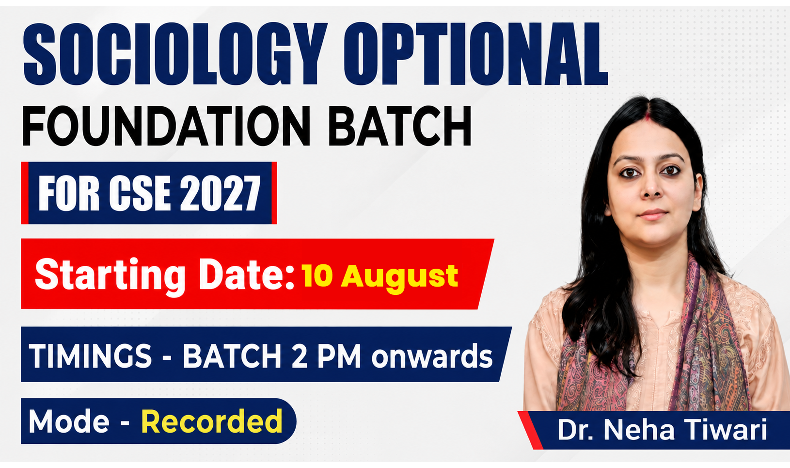 Sociology CSE-2027 (RECORDED) With Test Series