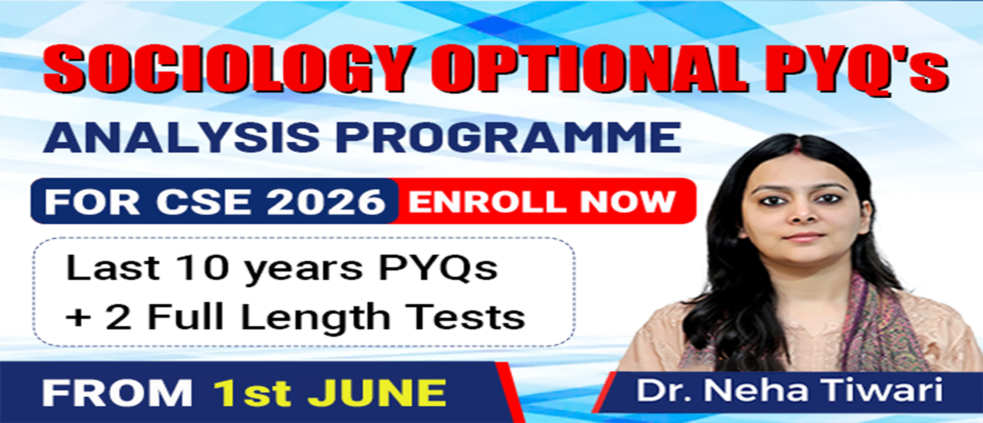 Sociology PYQs Analysis Program for CSE 2026 with Test Series