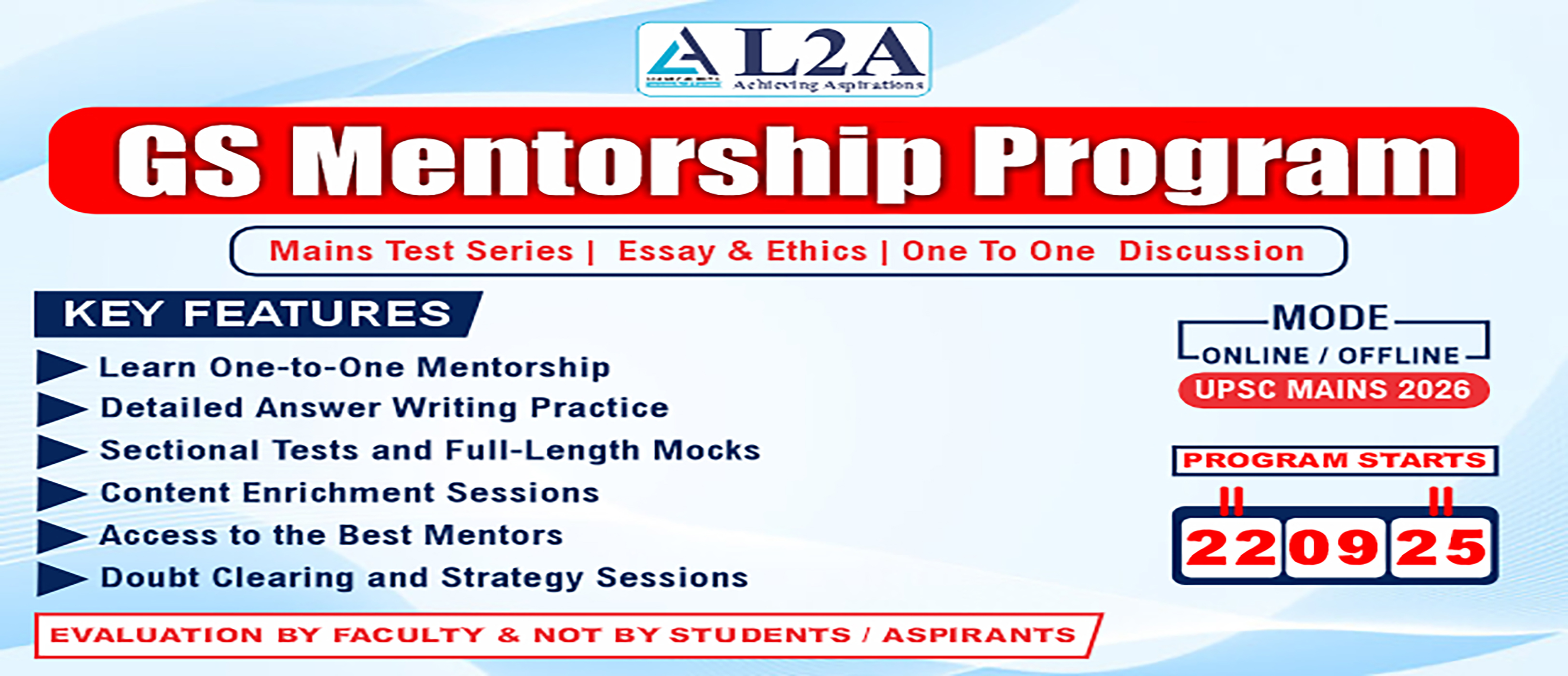 UPSC Mains Mentorship Program Plus – Personalized Strategy for 2026